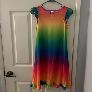 The Children’s Place Girls Rainbow PJ Dress - Size: XL (14)
